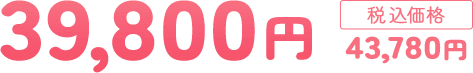 39,800円（税込43,780円）