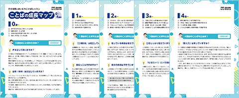 「ことばの成長マップ」イメージ
